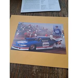 Vintage 1990 Don Beverley Crown Racing NHRA Pro Stock Driver Card Oldsmobile